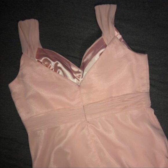 Blush Bridesmaid Dress Size 12/14 - Picture 4 of 5